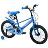 VEVOR Bicicletta per Bambini 16 pollici BMX Blu, per 4-7 Anni, con Rotelle, Bicicletta Sella e Manubrio Regolabili, Freno Anteriore e Tamburo Posteriore, Portaborraccia, Telaio in Acciaio al Carbonio