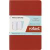 Moleskine Volant Journal, Set 2 Quaderni con Pagine a Righe Staccabili, Copertina Morbida, Colori Arancione Corallo e Blu Acquamarina, Formato Pocket 9 x 14 cm