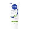 NIVEA Crema Mani Lenitiva Aloe Vera 75 ml, Crema mani riparatrice e idratante 48h, Hand cream profumata con Aloe Vera rinfrescante, Assorbimento rapido, Non unge, Pelle secca e screpolata