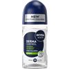 NIVEA MEN - Sfera maschile Derma Control Sensitive - Deodorante da uomo 72H Anti-Traspirante Ascelle - Acido Ialuronico - Anti-Irritazione - 0% alcool - pelli sensibili - protezione attiva - 50 ml