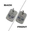 Audacious Concept Dog Tag Pendant - Titanium S/W - Angel & Demon (Two Sides)