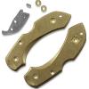 Flytanium Brass Scale Kit for Spyderco Dragonfly Knife - Brass Stonewash