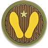 Maxpedition Toppa patch Maxpedition Yellow Footprints 1" x 1", arid