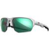 Wiley X Jakl - CAPTIVATE™ Polarized Green Mirror - Polished White Frame