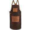 Petromax Buff Leather Apron with neck strap