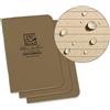 Rite in the Rain Mini Stapled Notebook 3 pack, tan
