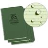 Rite in the Rain Mini Stapled Notebook 3 Pack, verde
