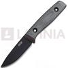TRC Knives Coltello TRC Knives Classic Freedom M390 DLC, black canvas micarta with red liner