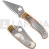 Spyderco Coltello pieghevole Spyderco Bug Nickel Silver Abalone