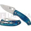 Spyderco Coltello pieghevole Spyderco Tenacious Blue Titanium Disarray D2