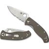 Spyderco Tenacious, Brown G-10, CPM M4, Combo Edge