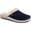 Fly Flot | Bio Style Woman, Pantofole Donna con Bordo in Ecopelliccia, Ciabatta con Tomaia in Velluto, Sottopiede in Microfibra Antishock