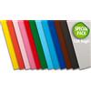 NM Cartoncino Colorato Premium Liscio-ruvido Cm. 35x50 - Pacco Scuola Base 120 Fogli