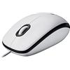 Logitech M100 Mouse USB con Cavo | 3 Pulsanti, Tracciamento Ottico 1000 DPI, Ambidestro, Compatibile con PC, Mac, Laptop - Bianco