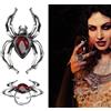 Anello in metallo con ragno