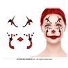 Adesivi da viso glitterati per trucco effetto clown pagliaccio