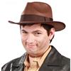FIESTAS GUIRCA Cappello freddy indiana jones in feltro marrone