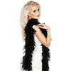 Boa di piume extra lusso 210 cm 80 gr nero