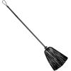 WIDMANN Scopa da Strega con Fili di Lamè, Adulto Donna, Befana, Halloween, Carnevale, 92 Cm, Colore Nero