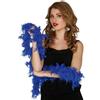 FIESTAS GUIRCA Boa in vera piuma blu 180 cm