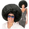 WIDMANN MILANO PARTY FASHION Parrucca afro nera sovradimensionata