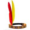 NET TOYS Fascia Indiano con due piume rossa e gialla