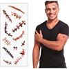 Tatuaggio Cicatrici Trucco e FX per Halloween