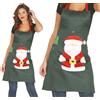 Guirca Grembiule verde decorazione babbo natale 85cm