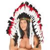 FIESTAS GUIRCA Copricapo diadema indiano pelle rossa ex