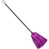 WIDMANN Scopa da Strega con Fili di Lamè, Adulto Donna, Befana, Halloween, Carnevale, 92 Cm colore viola