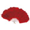 W WIDMANN Ventaglio in piume rosso