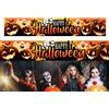 FIESTAS GUIRCA Decorazione da parete per festa di Halloween con motivo a zucca 290x50cm