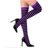 WIDMANN MILANO PARTY FASHION Calze parigine a righe viola neon 70 den