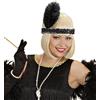 W WIDMANN MILANO Party Fashion Fascia per testa in paillettes nera con