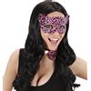 WIDMANN Maschera domino leopardo rosa