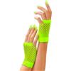 Widmann Srl Guanti a rete senza dita fluorescenti verdi