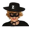 FIESTAS GUIRCA Cappello da bandito nero Zorro Bambino