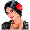 WIDMANN MILANO PARTY FASHION Parrucca spagnola Carmen con fiore