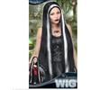 WIDMANN Parrucca da vampiro mortisia lunga dritta da strega