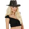 WIDMANN MILANO PARTY FASHION Cappello cowboy in paglia nero