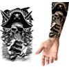 Tatuaggio pirata 14x30 cm per braccia