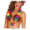 FIESTAS GUIRCA Collana hawaiana di fiori colorati