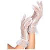 WIDMANN MILANO PARTY FASHION Guanti in pizzo bianchi 25 cm