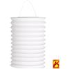 WIDMANN Lampione rullo di carta decorativo bianco