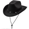 W WIDMANN MILANO Party Fashion Cappello cowboy con borchie in feltro colore nero