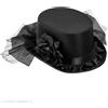 WIDMANN MILANO PARTY FASHION Cilindro con rosa nera e tulle