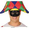 Guirca Maschera domino nera colombina