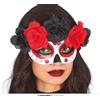 Maschera catrina con fiori
