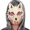Guirca Maschera teschio di gatto spettrale per il viso di halloween