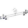 Wenko 10530211100 Grucce a Pinza Snap 40, Set 2 Appendini, Gancio Girevole, Pinze Scorrevoli, Metallo Cromato, Materiale Plastico, 2,5 x 10,5 x 40 cm, Argento Lucido/Blu